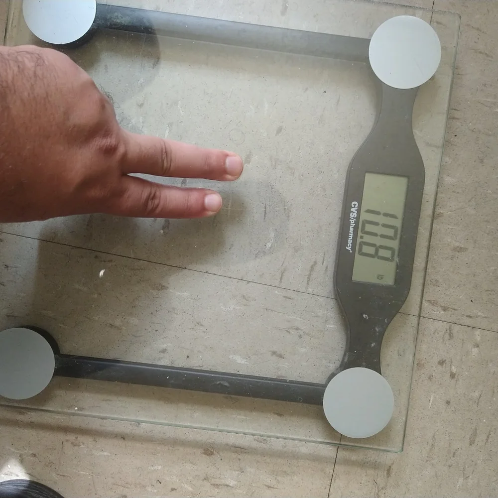 CVS weight scale Glass
